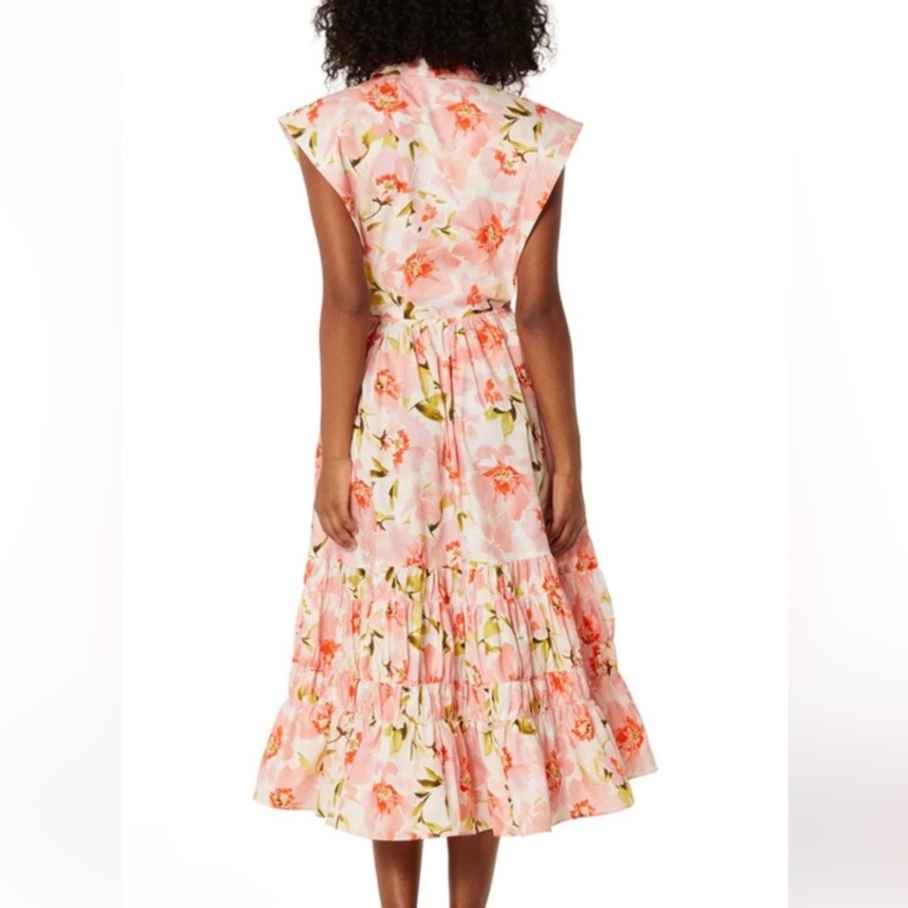 Misa Los Angeles Floral Dress - Pink and Orange - Picture 6 of 6